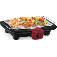 Tefal BG90E5 BBQ Easygrill Επιτραπέζια Ηλεκτρική Ψησταριά Σχάρας 2300W με Ρυθμιζόμενο Θερμοστάστη 37x23.5εκ.